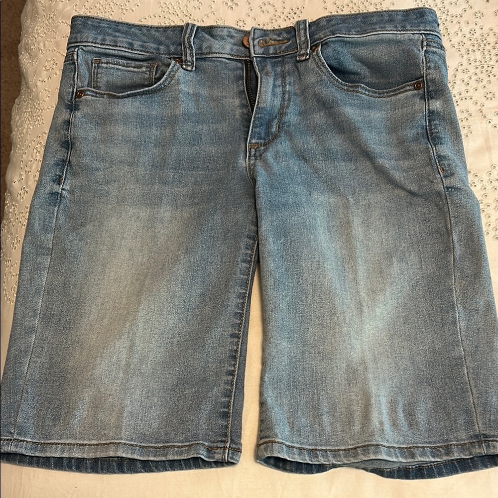 Women’s Blue Denim Bermuda Shorts